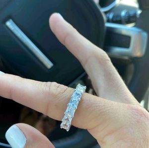 Size 9 princess cut diamond ring